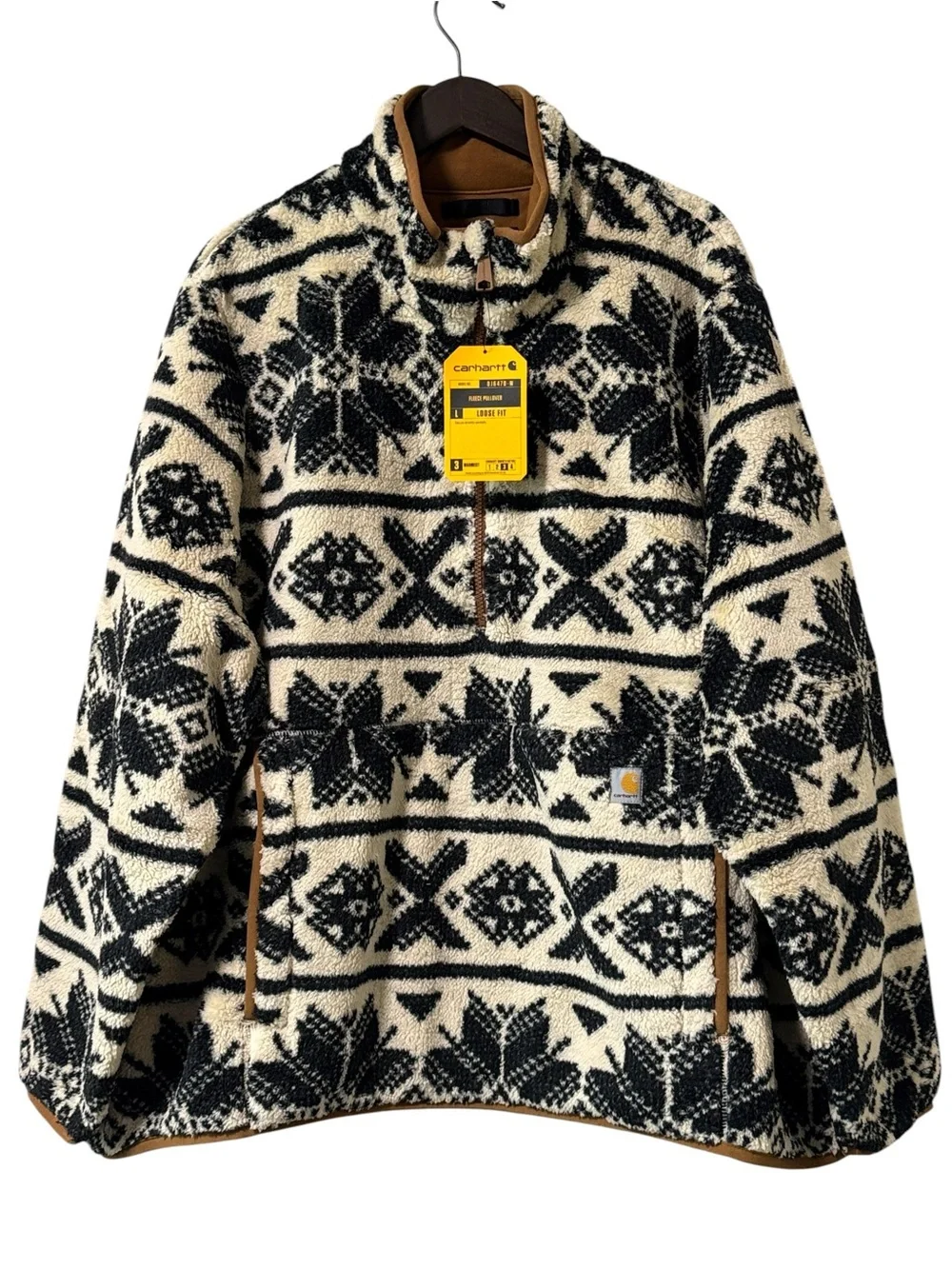 NWT Carhartt Loose Fit Fleece Pullover Jacket - Women's 3X (24-26) - Picture 1 of 16